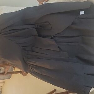 Beautiful black ruffled high low skirt